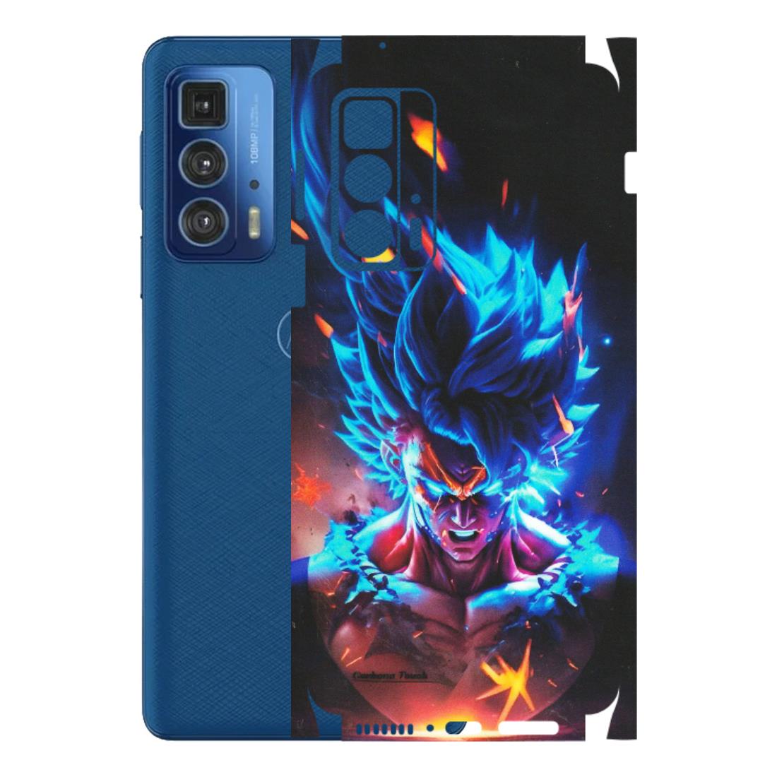 Motorola Phone Skins (All Models) - Angry Goku Dragon Ball Anime - Matte Finish (M-150) Motorola Edge 20 Pro