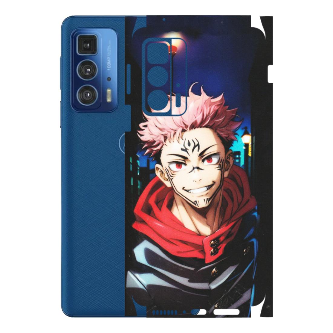 Motorola Phone Skins (All Models) - Yuji Itadori Funny Face Anime - Matte Finish (M-152) Motorola Edge 20 Pro