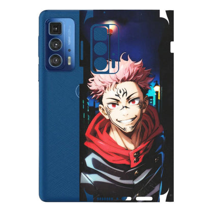 Motorola Phone Skins (All Models) - Yuji Itadori Funny Face Anime - Matte Finish (M-152) Motorola Edge 20 Pro