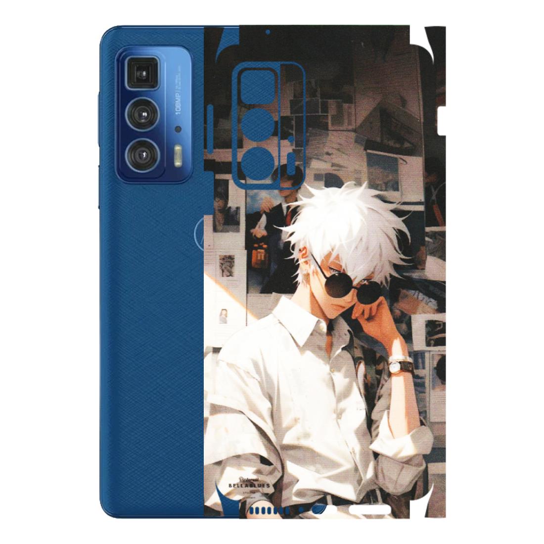 Motorola Phone Skins (All Models) - Gojo Satoru Jujustu Kaisen Anime - Matte Finish (M-156) Motorola Edge 20 Pro