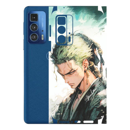 Motorola Phone Skins (All Models) - Pirate Hunter One Piece Anime - Matte Finish (M-157) Motorola Edge 20 Pro