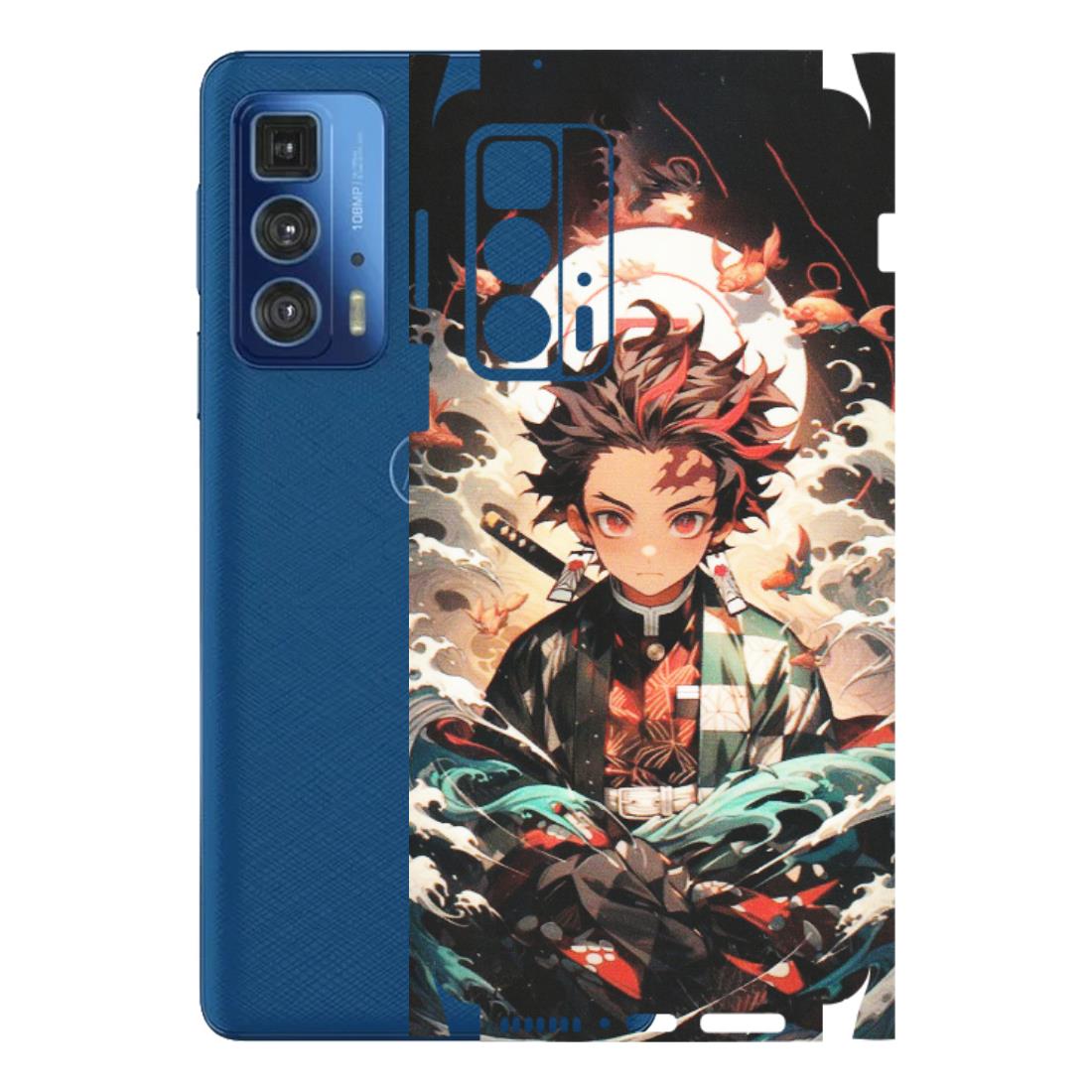 Motorola Phone Skins (All Models) - Tanjiro Demon Slayer Anime - Matte Finish (M-158) Motorola Edge 20 Pro