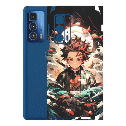 Motorola Phone Skins (All Models) - Tanjiro Demon Slayer Anime - Matte Finish (M-158) Motorola Edge 20 Pro