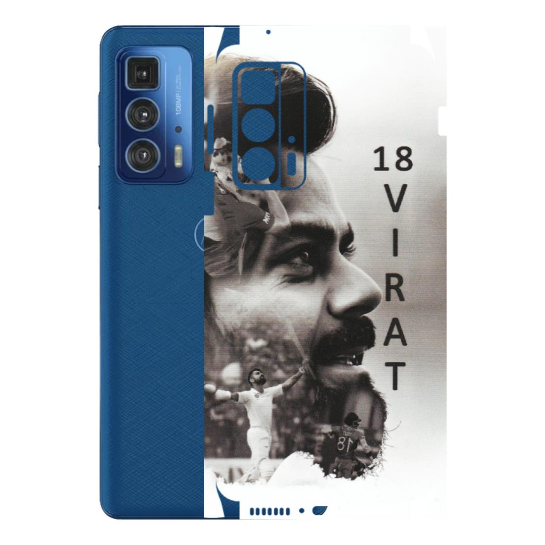 Motorola Phone Skins (All Models) - Virat Kohli Cricketer - Matte Finish (M-163) Motorola Edge 20 Pro