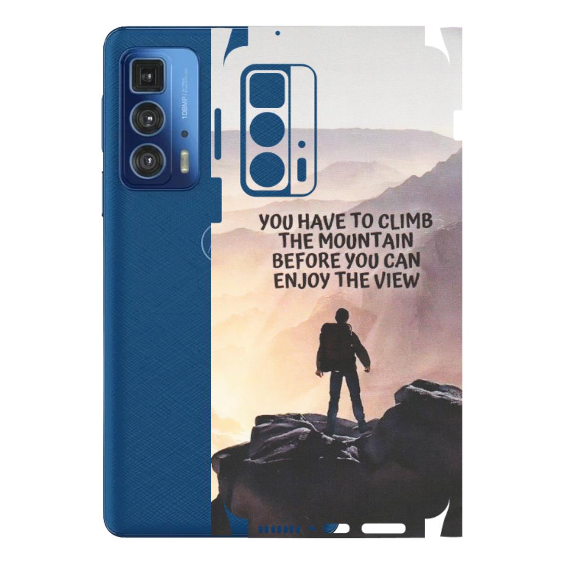 Motorola Phone Skins (All Models) - Motivational Hiking Mountain - Matte Finish (M-28) Motorola Edge 20 Pro
