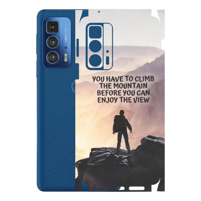 Motorola Phone Skins (All Models) - Motivational Hiking Mountain - Matte Finish (M-28) Motorola Edge 20 Pro