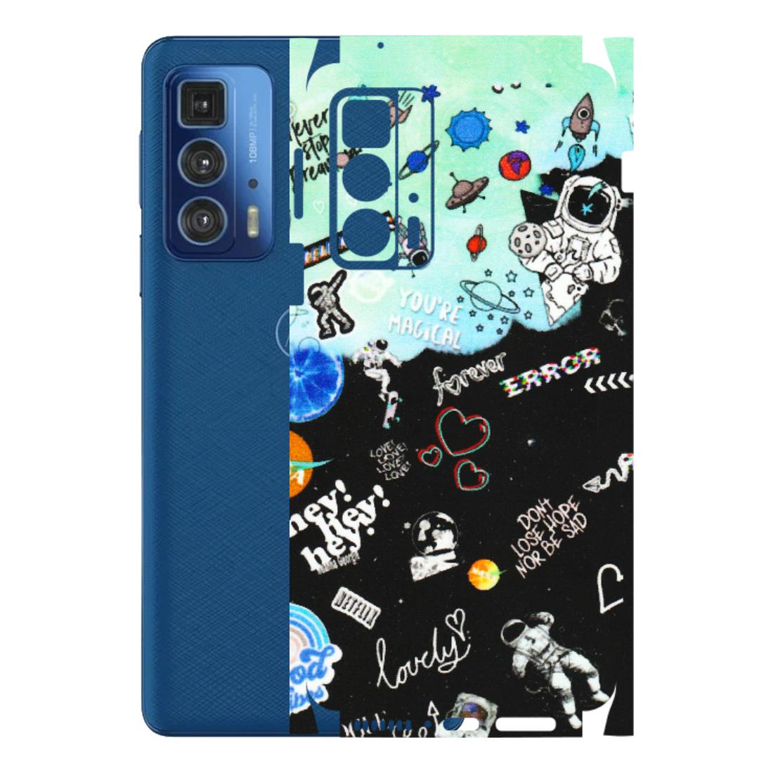 Motorola Phone Skins (All Models) - Living In A Space Dream - Matte Finish (M-46) Motorola Edge 20 Pro