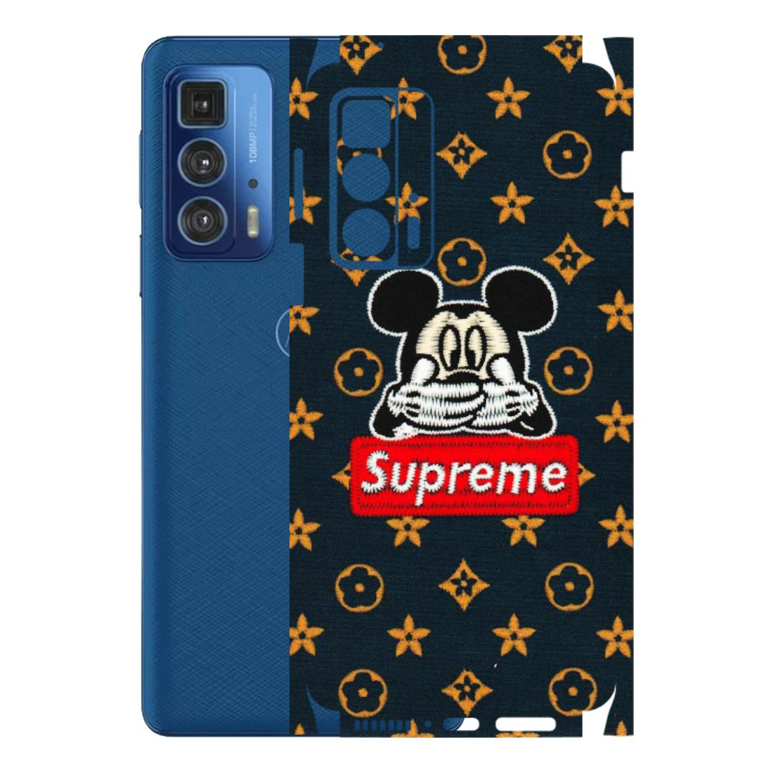 Motorola Phone Skins (All Models) - Mickey Supreme - Matte Finish (M-83) Motorola Edge 20 Pro