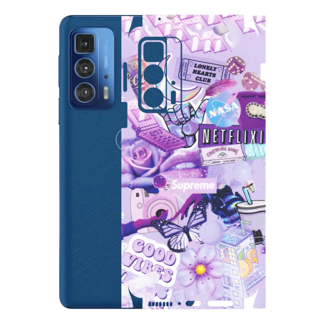 Motorola Phone Skins (All Models) - Supreme Purple Magic - Matte Finish (M-88) Motorola Edge 20 Pro