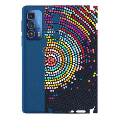 Motorola Phone Skins (All Models) - Rainbow Dot Mandala - Matte Finish (M-97) Motorola Edge 20 Pro