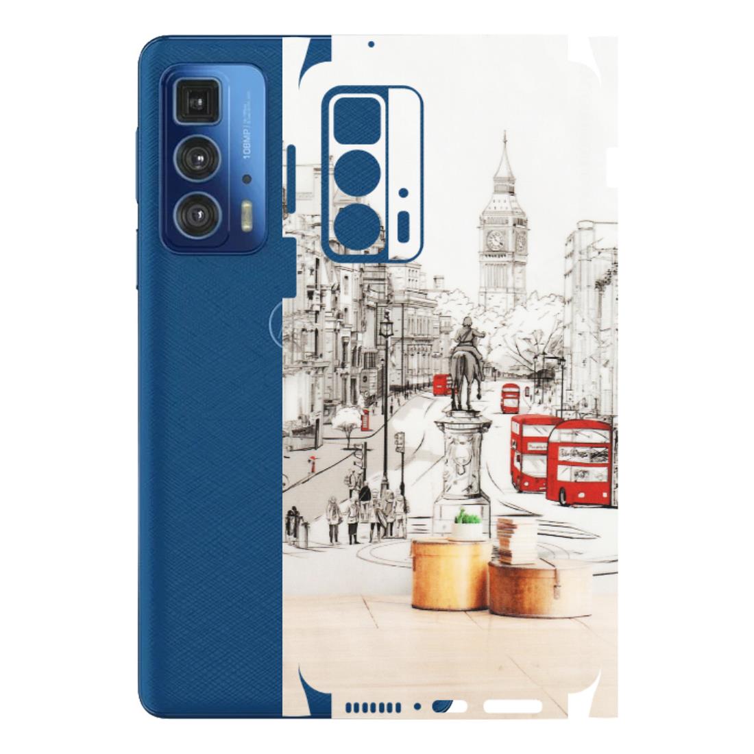 Motorola Phone Skins (All Models) - London Street - Transparent Finish (T-02) Motorola Edge 20 Pro