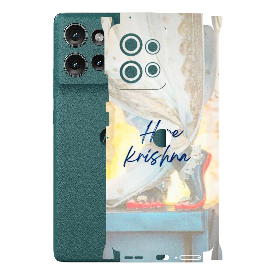 Motorola Phone Skins (All Models) - Hare Krishna - 3D Embossed Finish (L-03) Motorola Edge 50 (5G)