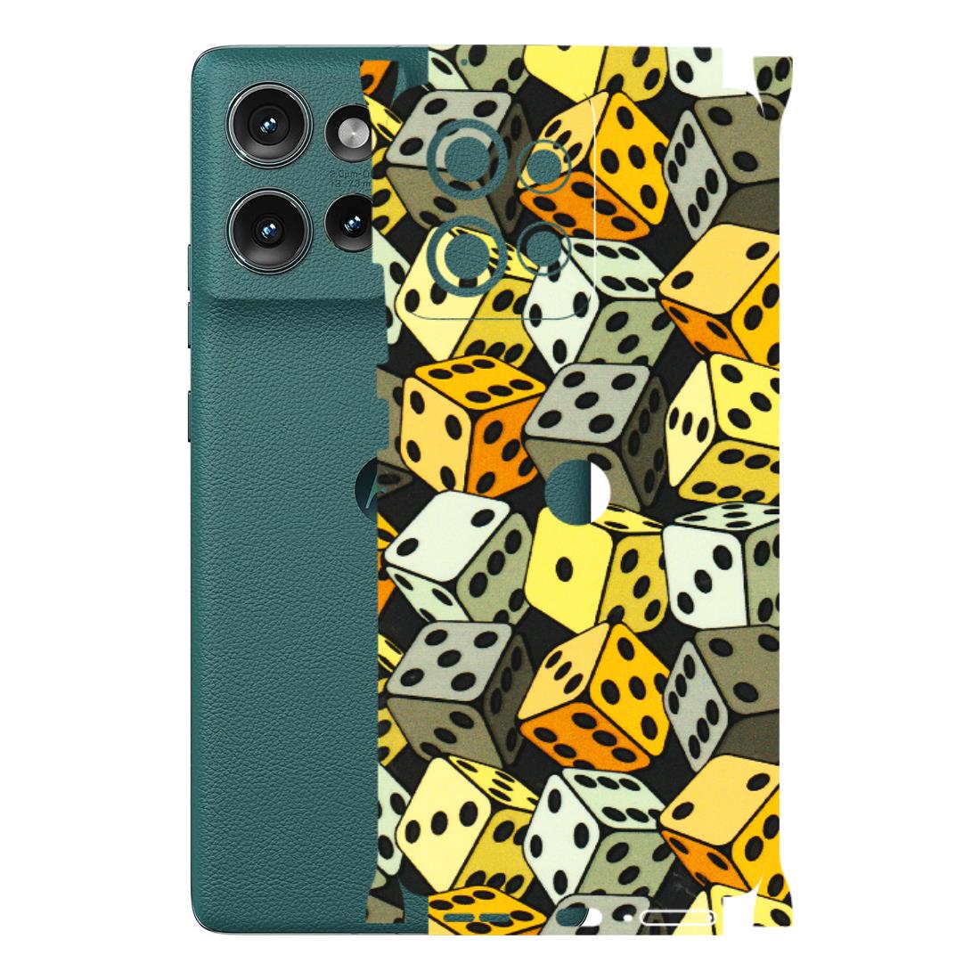Motorola Phone Skins (All Models) - Dices Of Life - 3D Embossed Finish (L-04) Motorola Edge 50 (5G)