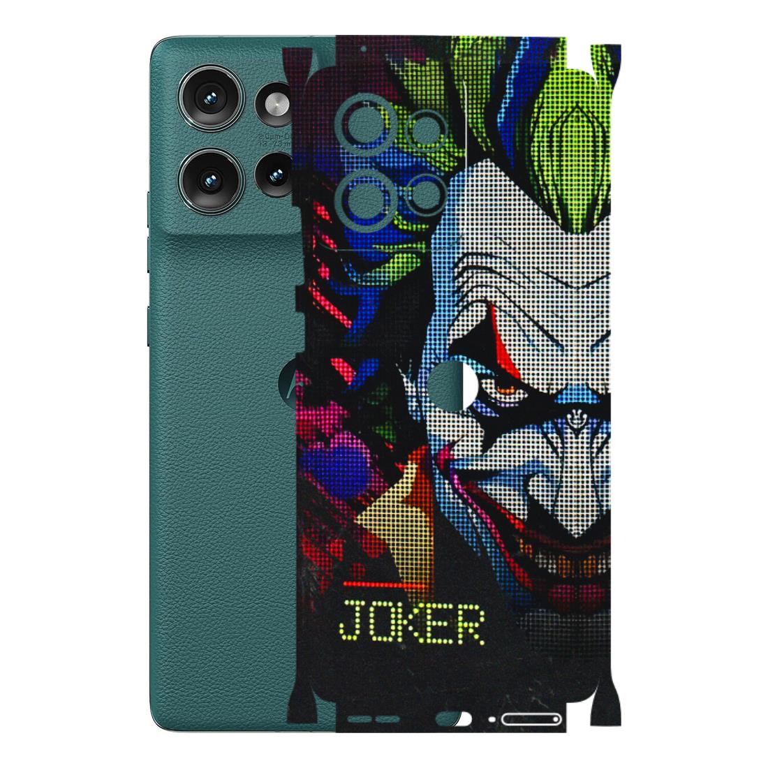 Motorola Phone Skins (All Models) - Joker Dot Matrix - 3D Embossed Finish (L-08) Motorola Edge 50 (5G)