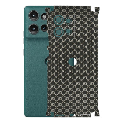 Motorola Phone Skins (All Models) - Black G Print - 3D Embossed Finish (L-109) Motorola Edge 50 (5G)