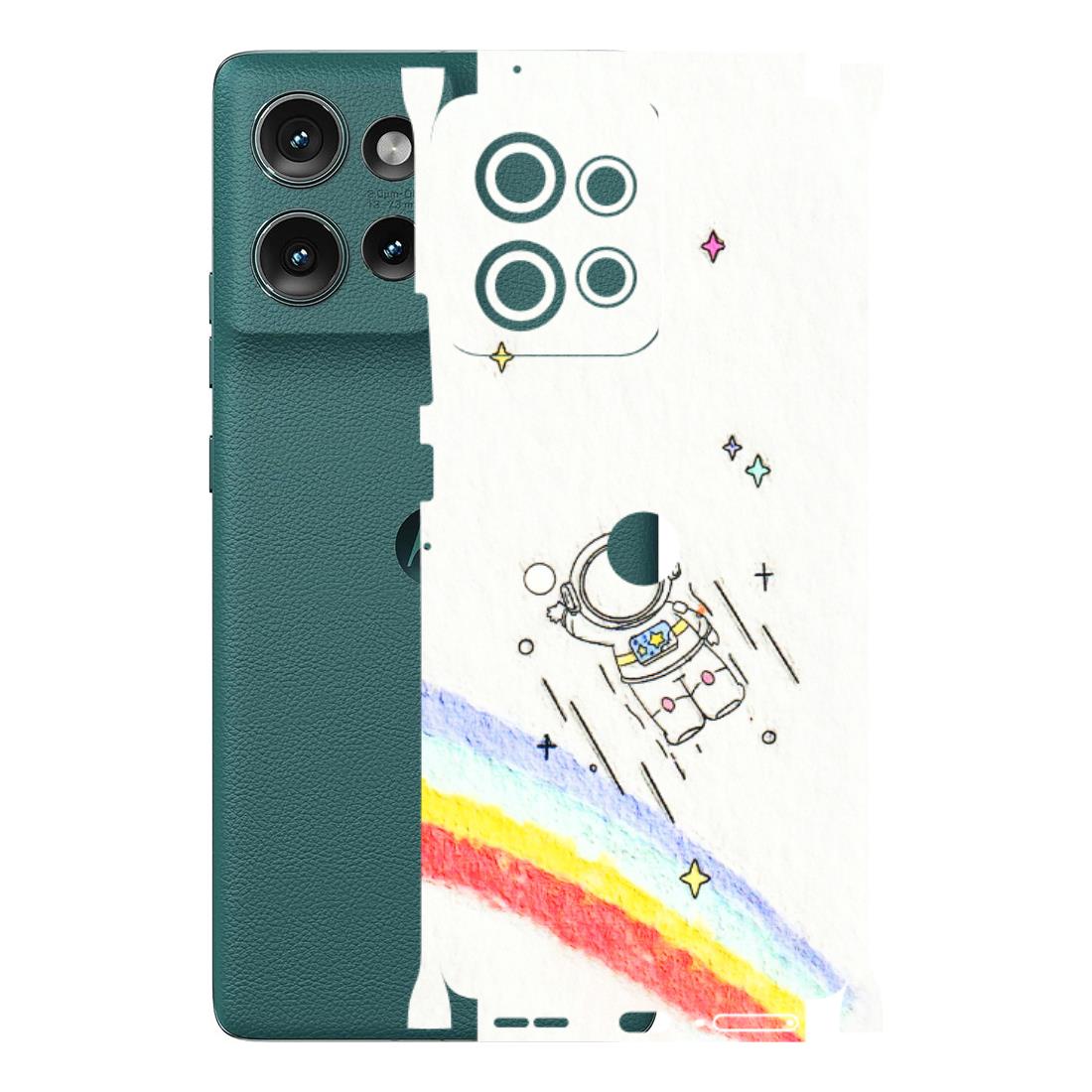Motorola Phone Skins (All Models) - Milkyway Astronaut - 3D Embossed Finish (L-110) Motorola Edge 50 (5G)