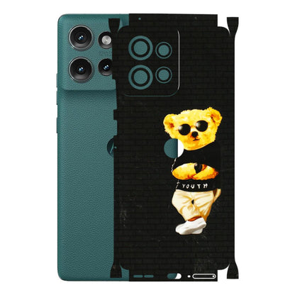 Motorola Phone Skins (All Models) - Classy Teddy Bear - 3D Embossed Finish (L-116) Motorola Edge 50 (5G)