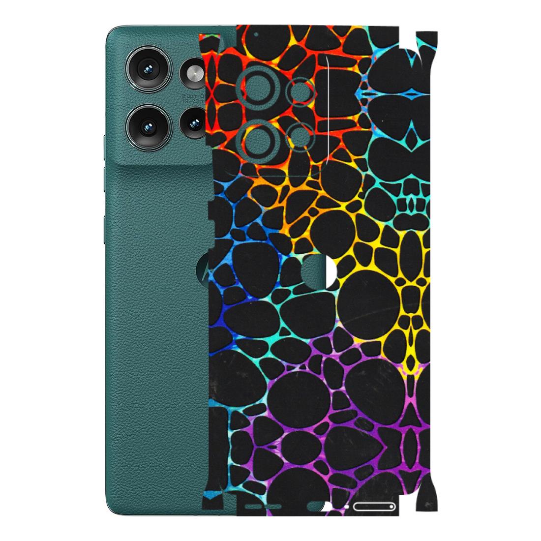 Motorola Phone Skins (All Models) - Abstract Art MultiColour - 3D Embossed Finish (L-133) Motorola Edge 50 (5G)