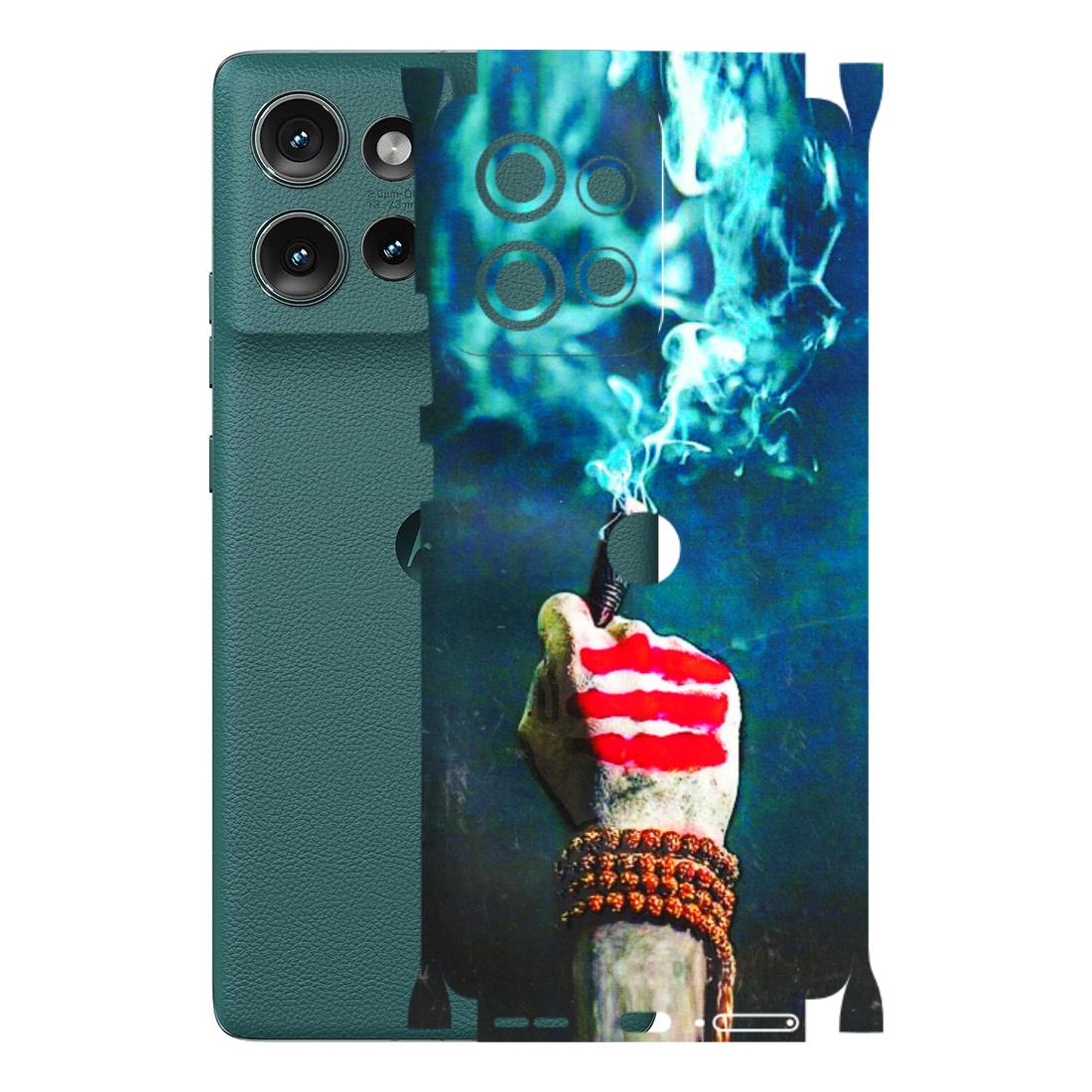 Motorola Phone Skins (All Models) - Mahadev Bhakt - 3D Embossed Finish (L-146) Motorola Edge 50 (5G)