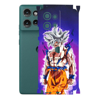 Motorola Phone Skins (All Models) - Goku Purple Anime - 3D Embossed Finish (L-147) Motorola Edge 50 (5G)