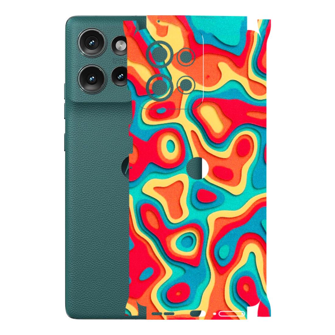 Motorola Phone Skins (All Models) - Abstract Swirl - 3D Embossed Finish (L-150) Motorola Edge 50 (5G)