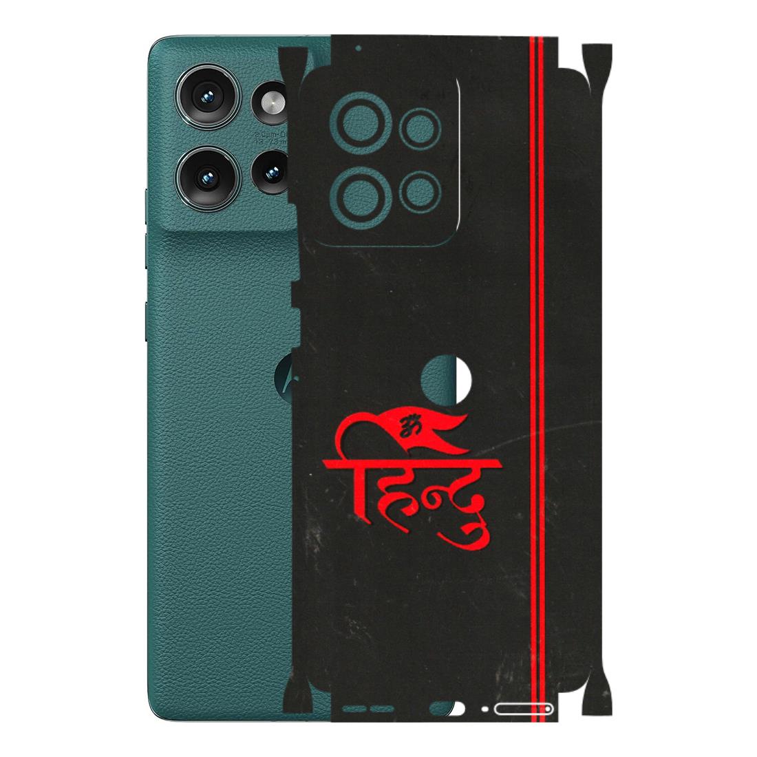 Motorola Phone Skins (All Models) - Hindu Black - 3D Embossed Finish (L-153) Motorola Edge 50 (5G)