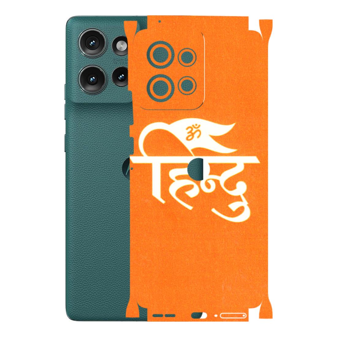 Motorola Phone Skins (All Models) - Hindu Kesari - 3D Embossed Finish (L-154) Motorola Edge 50 (5G)