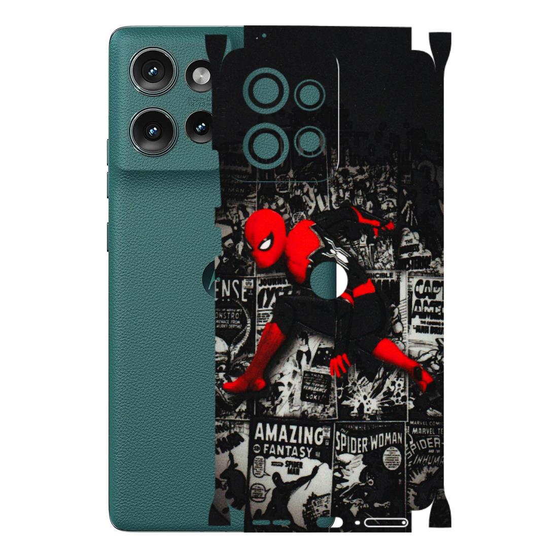 Motorola Phone Skins (All Models) - SpiderMan New - 3D Embossed Finish (L-162) Motorola Edge 50 (5G)