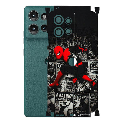 Motorola Phone Skins (All Models) - SpiderMan New - 3D Embossed Finish (L-162) Motorola Edge 50 (5G)