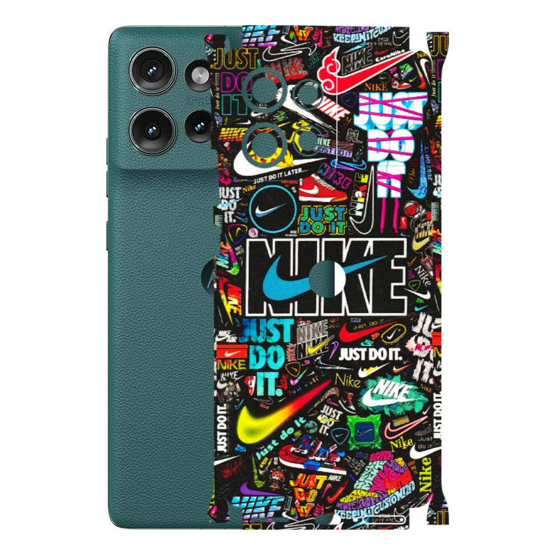 Motorola Phone Skins (All Models) - Just Do It Doodles - 3D Embossed Finish (L-166) Motorola Edge 50 (5G)