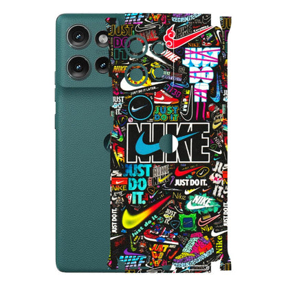 Motorola Phone Skins (All Models) - Just Do It Doodles - 3D Embossed Finish (L-166) Motorola Edge 50 (5G)