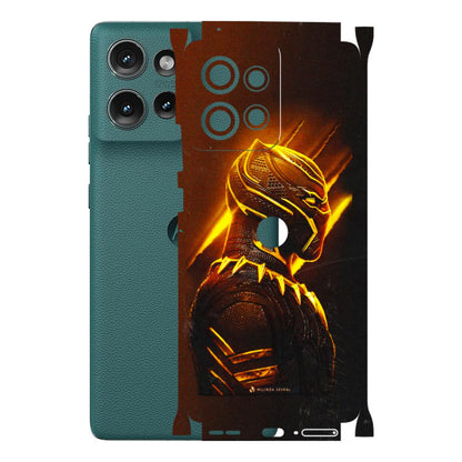 Motorola Phone Skins (All Models) - Gold Black Panther - 3D Embossed Finish (L-181) Motorola Edge 50 (5G)