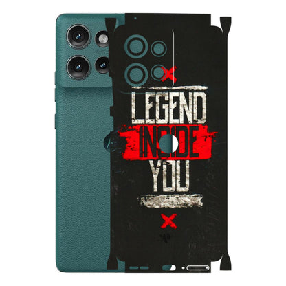 Motorola Phone Skins (All Models) - Legend Inside You - 3D Embossed Finish (L-186) Motorola Edge 50 (5G)