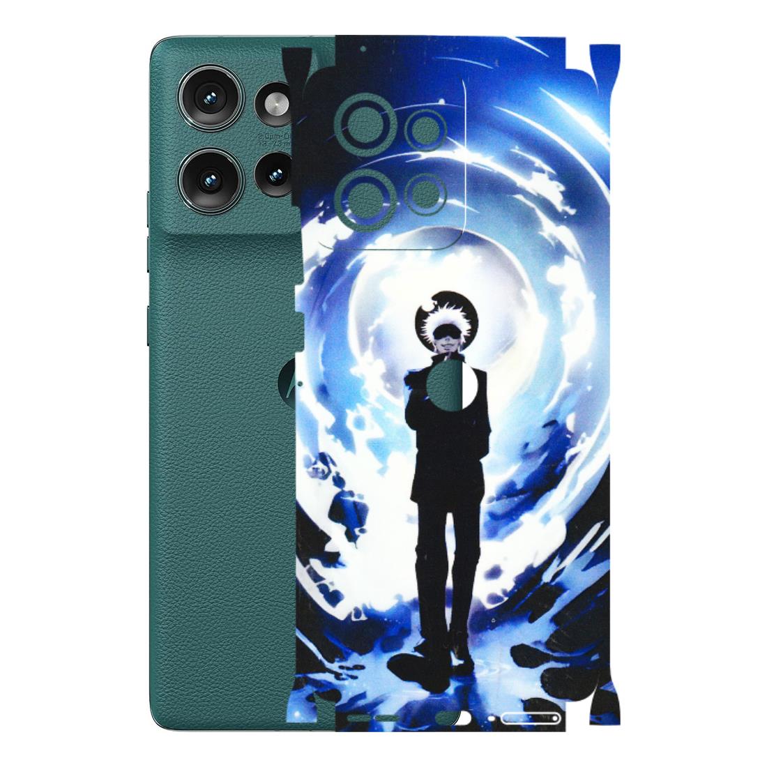 Motorola Phone Skins (All Models) - Satoru Gojo Dark Blue - 3D Embossed Finish (L-235) Motorola Edge 50 (5G)