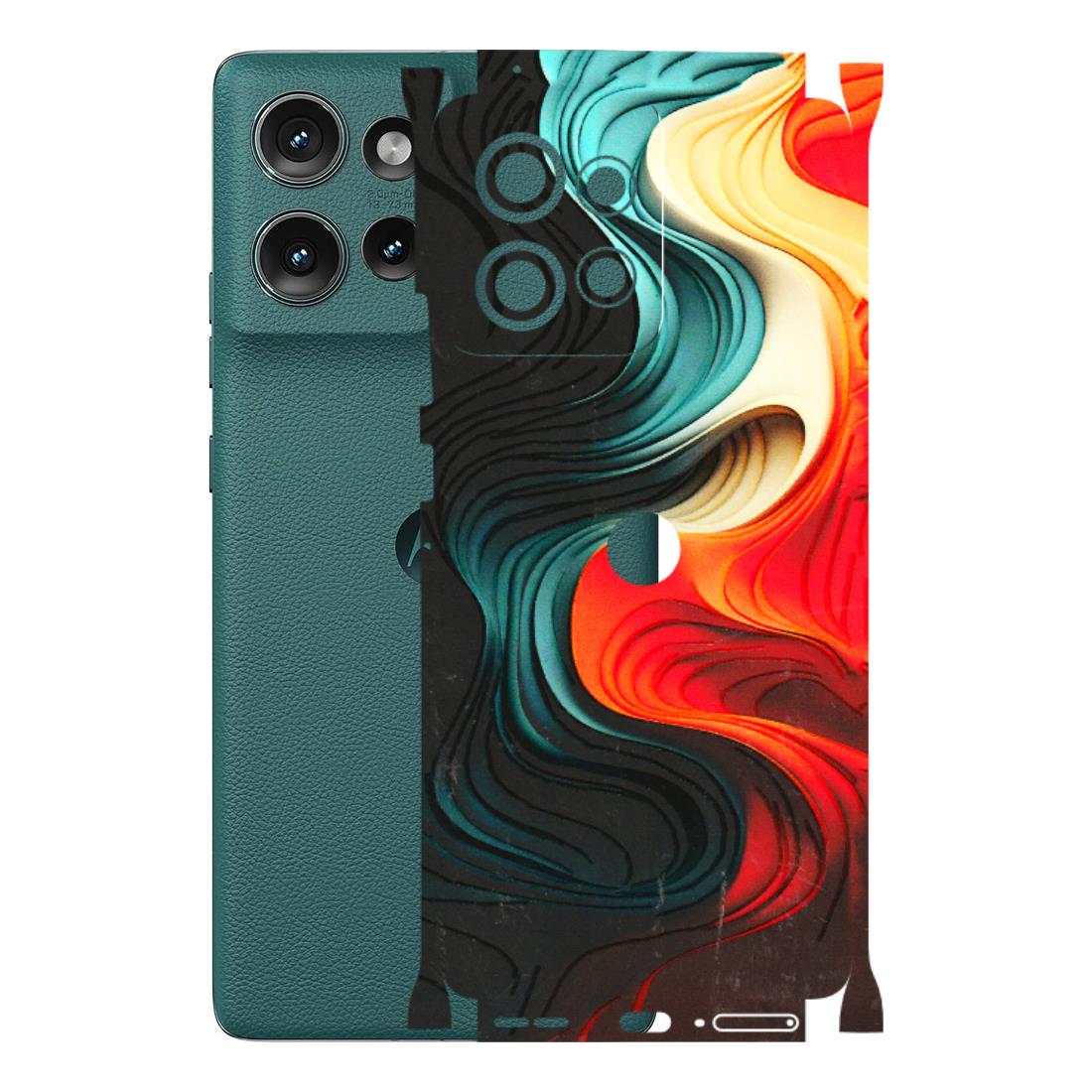 Motorola Phone Skins (All Models) - The Silky Swirl - 3D Embossed Finish (L-240) Motorola Edge 50 (5G)