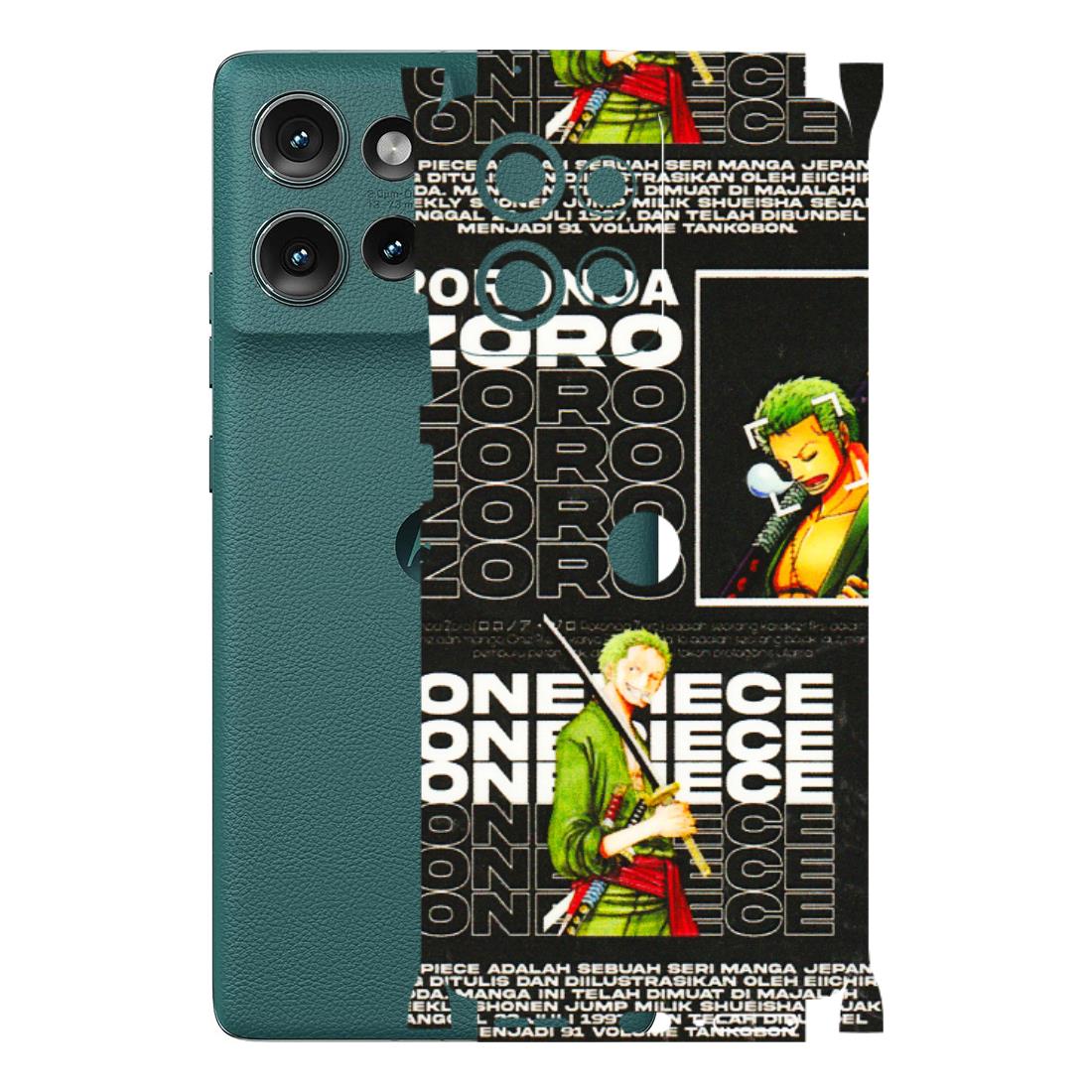 Motorola Phone Skins (All Models) - One Piece Zoro - 3D Embossed Finish (L-250) Motorola Edge 50 (5G)