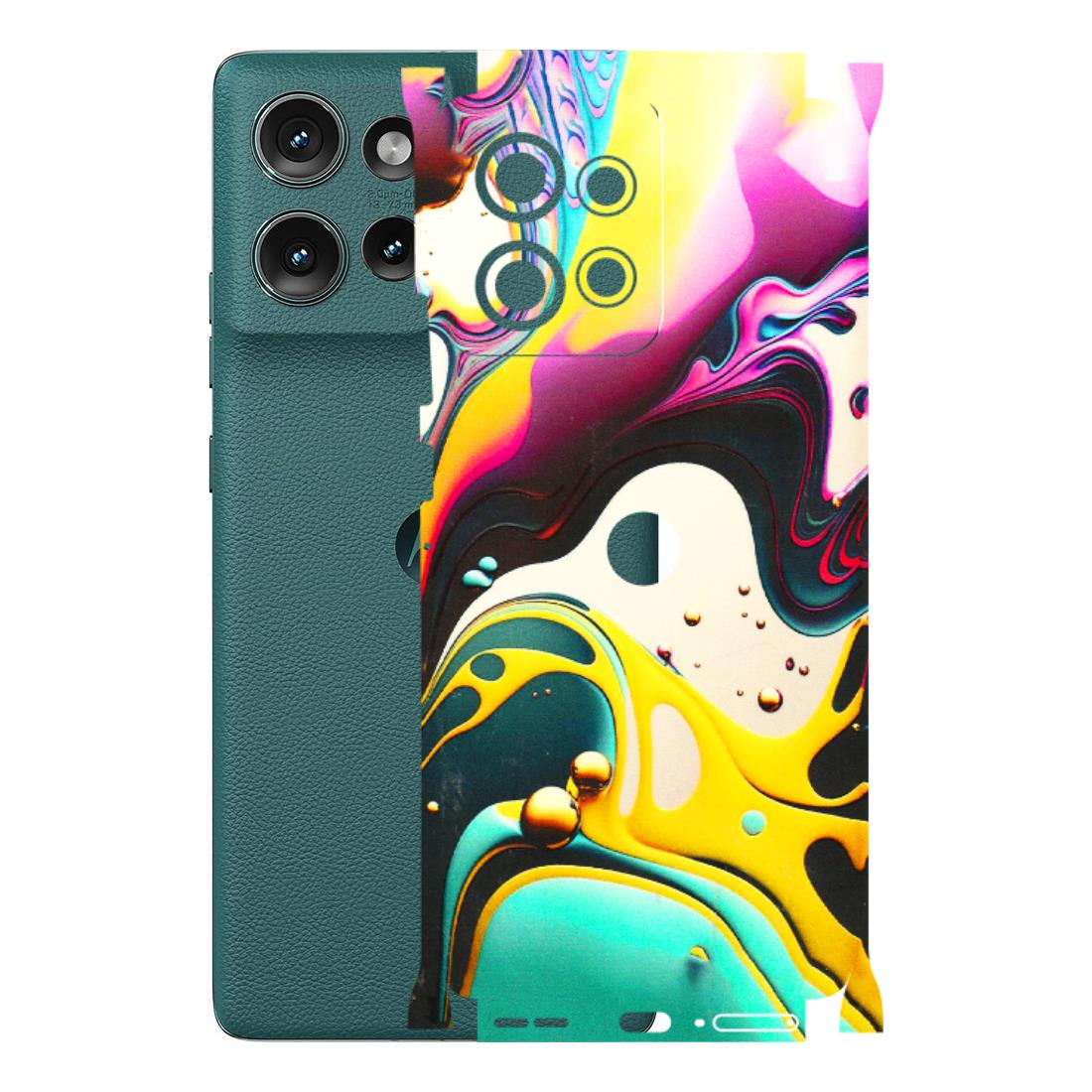 Motorola Phone Skins (All Models) - Multicolor Abstract pattern - 3D Embossed Finish (L-254) Motorola Edge 50 (5G)