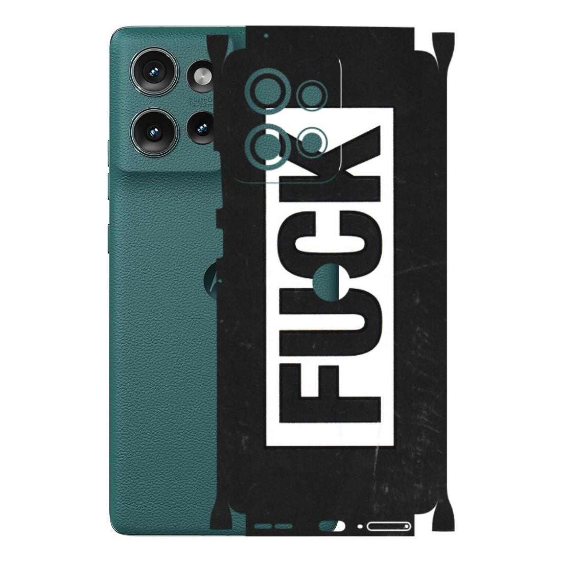 Motorola Phone Skins (All Models) - The F Word - 3D Embossed Finish (L-255) Motorola Edge 50 (5G)