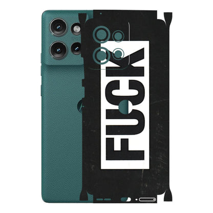 Motorola Phone Skins (All Models) - The F Word - 3D Embossed Finish (L-255) Motorola Edge 50 (5G)