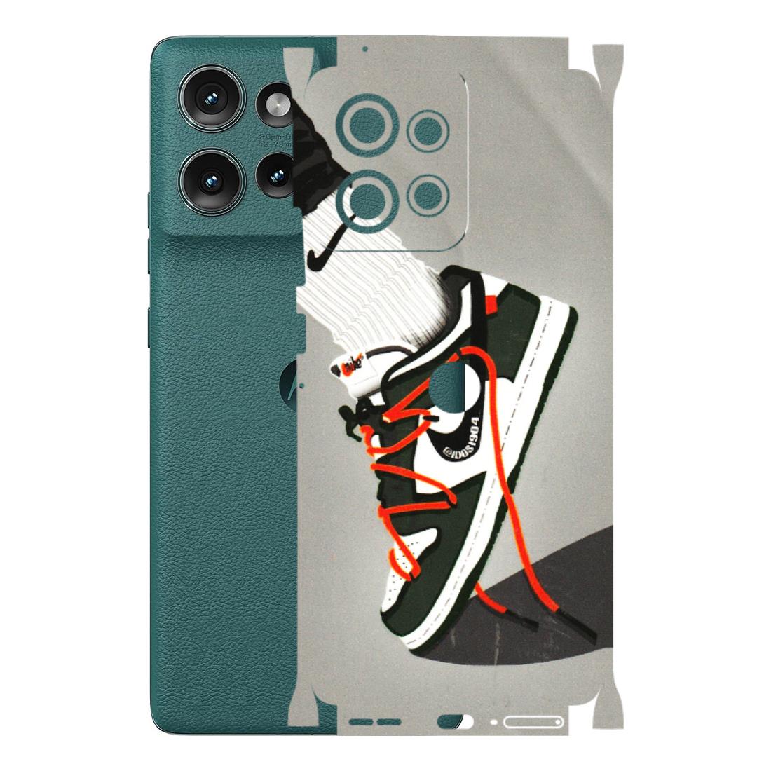 Motorola Phone Skins (All Models) - New Grey Sneaker - 3D Embossed Finish (L-261) Motorola Edge 50 (5G)