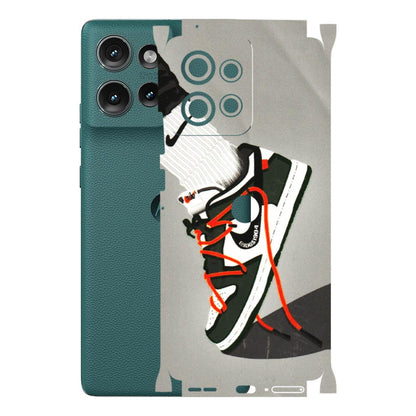 Motorola Phone Skins (All Models) - New Grey Sneaker - 3D Embossed Finish (L-261) Motorola Edge 50 (5G)