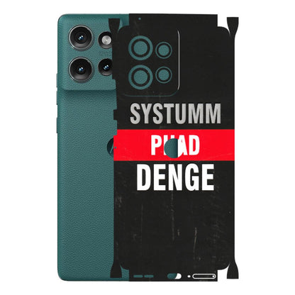 Motorola Phone Skins (All Models) - Systumm Phad Denge - 3D Embossed Finish (L-278) Motorola Edge 50 (5G)