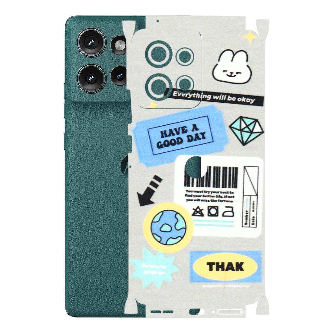 Motorola Phone Skins (All Models) - Will Be Okay Design - 3D Embossed Finish (L-316) Motorola Edge 50 (5G)