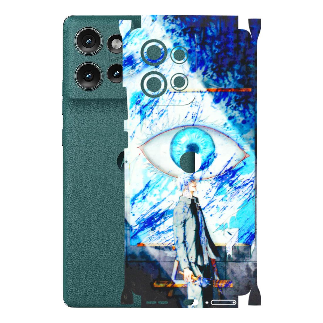Motorola Phone Skins (All Models) - Anime Sea Blue Eye - 3D Embossed Finish (L-318) Motorola Edge 50 (5G)