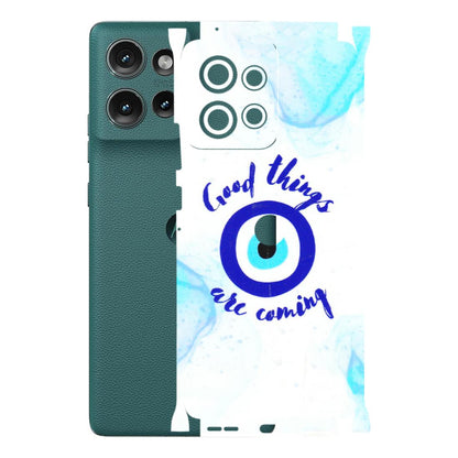 Motorola Phone Skins (All Models) - Evil Eye Good Things Are Coming - 3D Embossed Finish (L-322) Motorola Edge 50 (5G)