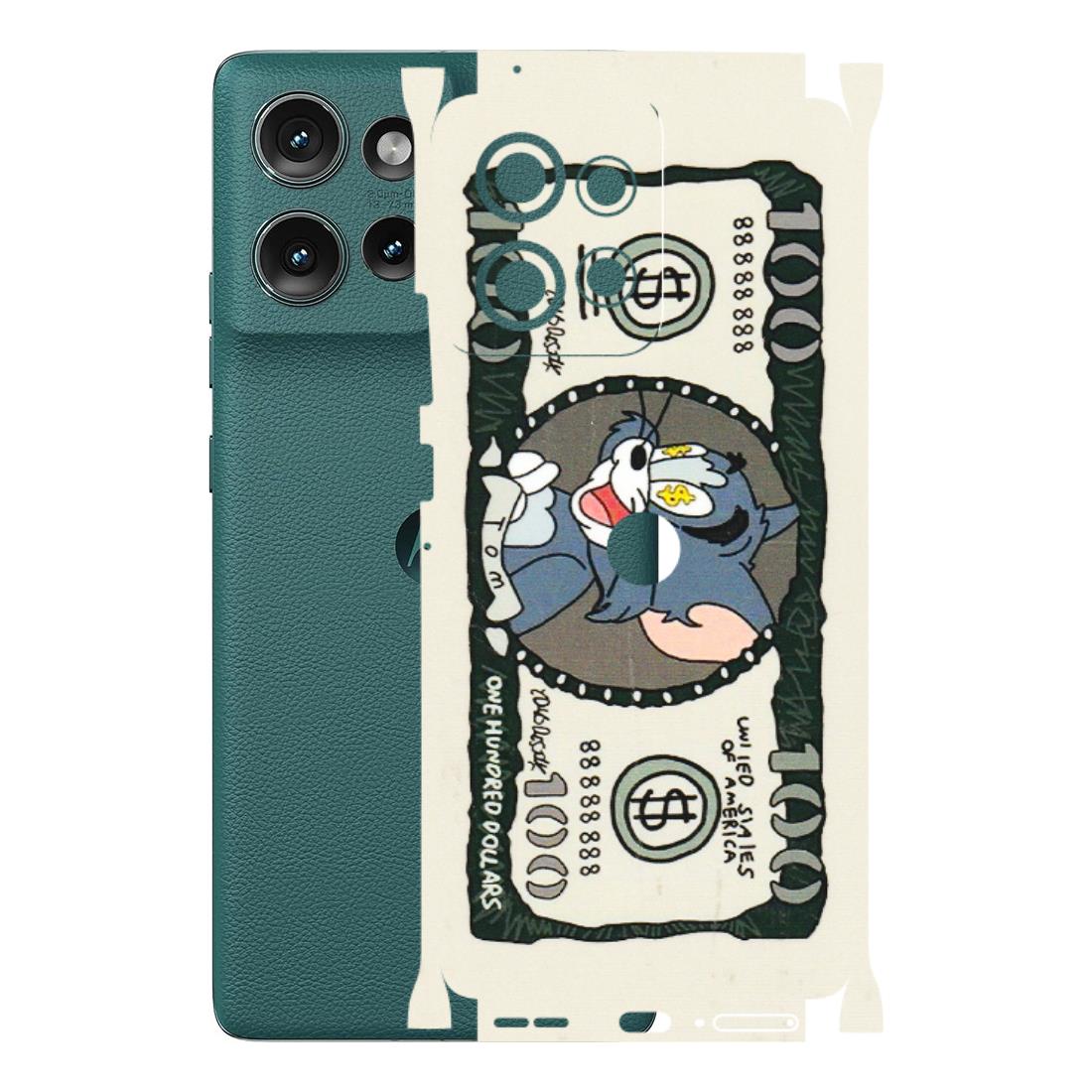 Motorola Phone Skins (All Models) - Tom Hundred Dollar - 3D Embossed Finish (L-324) Motorola Edge 50 (5G)