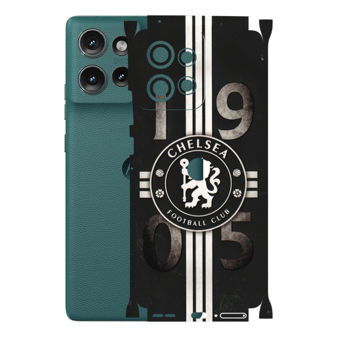 Motorola Phone Skins (All Models) - Chelsea Fan Club - 3D Embossed Finish (L-36) Motorola Edge 50 (5G)