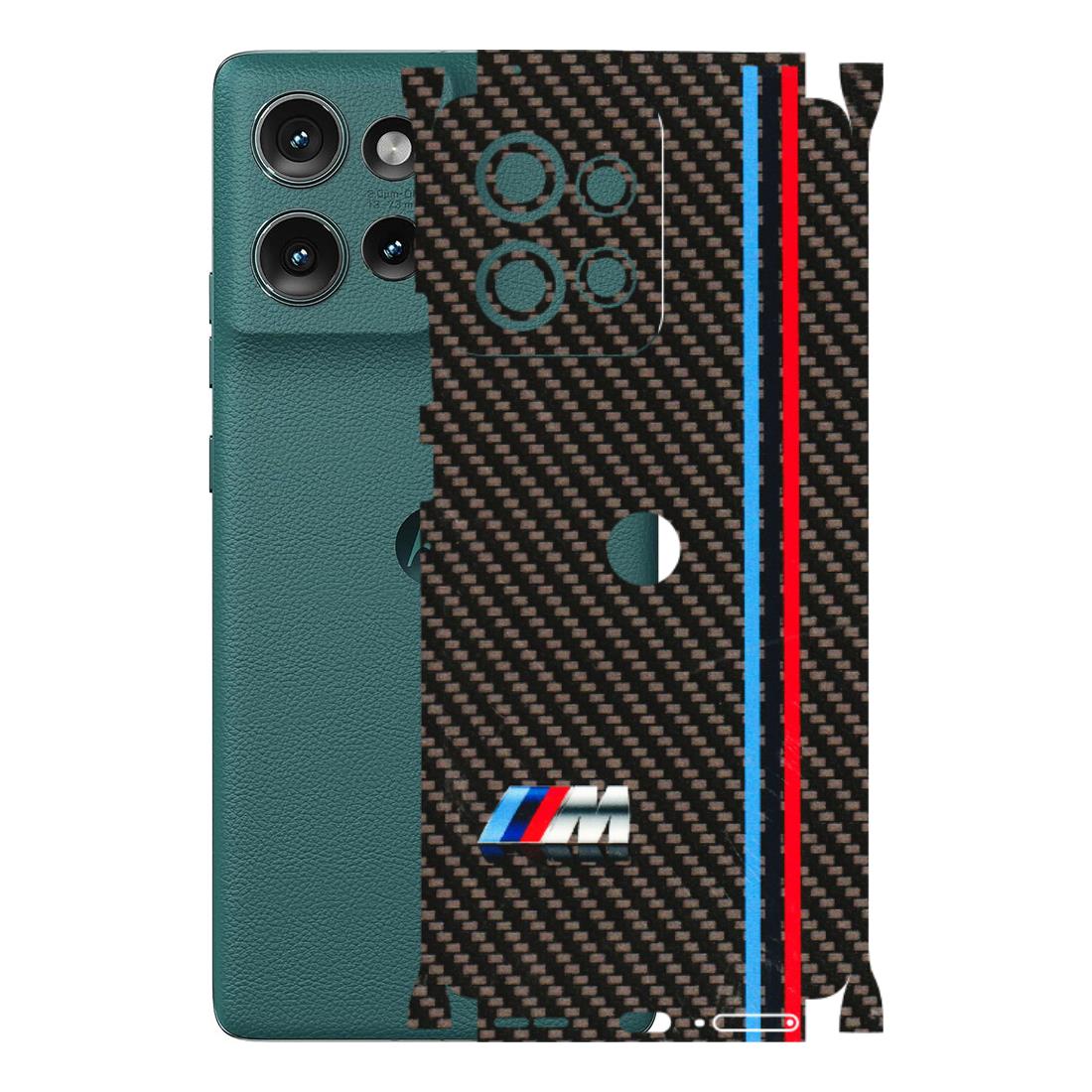 Motorola Phone Skins (All Models) - BM Carbon Fiber Feels - 3D Embossed Finish (L-38) Motorola Edge 50 (5G)