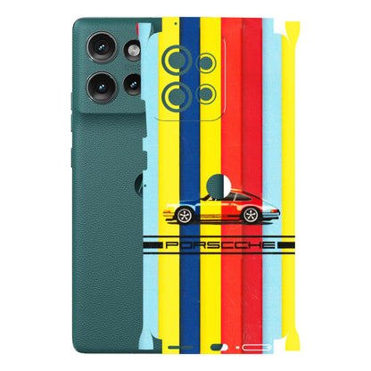 Motorola Phone Skins (All Models) - Multicolour Porche - 3D Embossed Finish (L-39) Motorola Edge 50 (5G)