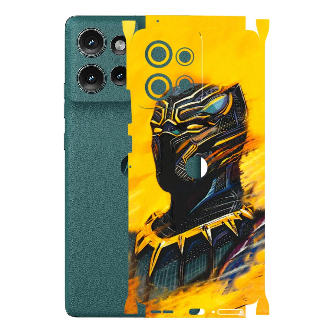 Motorola Phone Skins (All Models) - Yellow Panther - 3D Embossed Finish (L-54) Motorola Edge 50 (5G)